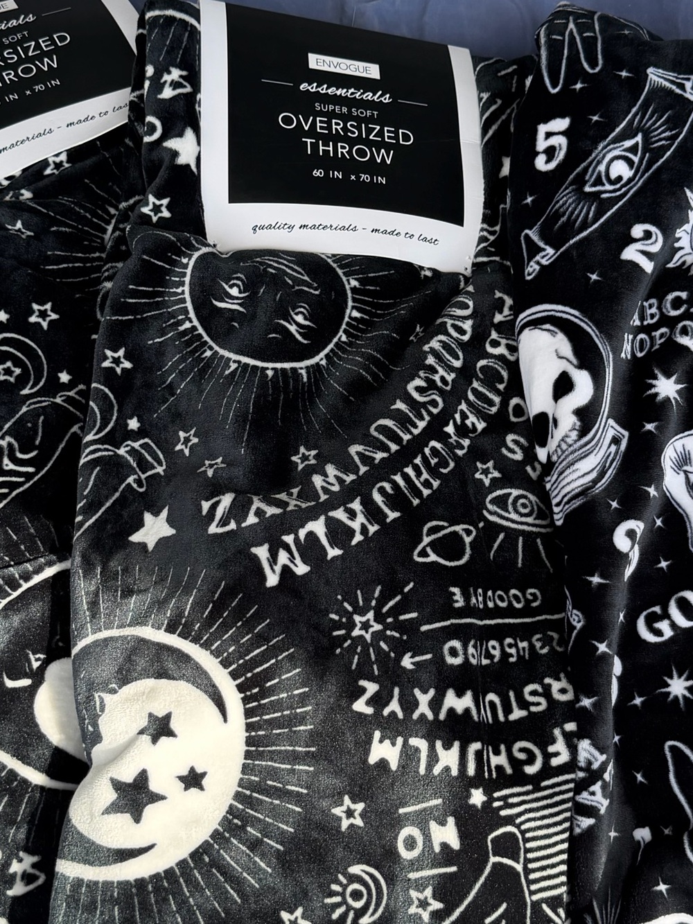 Halloween Envouge ouija throw blanket new